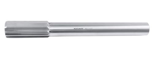 Accusize Industrial Tools 1-1/2'' H.S.S. M2 Straight Shank Straight Flute Chucking Reamer, Flute Length 3-1/2'', Oal 12-1/2'', Rh, 12 Flute, 5015-0340 | 1-1/2" HSS M2 Straight Shank Straight Flute Chucking Reamer, Flt Len 3-1/2", OAL 12-1/2", Right Hand C