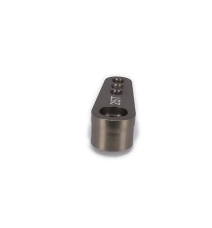 Aluminum 25T Steering Servo Horn Arm,RC Steering Servo Arm Horn for RC 1:8 1:10 Model Car/Boat Futaba HSP HPI Wltoys Himoto Redcat Axial 3 pcs/Set (Titanium) - color: Titanium