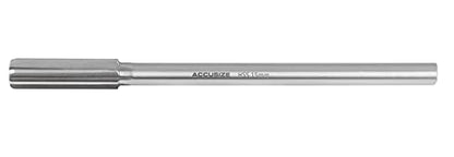 Accusize Industrial Tools 15.0 mm H.S.S. M2 Straight Shank Straight Flute Chucking Reamers, Right Hand, Shank Dia 11 mm, 6 Flute, 8'' Oal, 0400-5150 | 15.0 mm HSS M2 Straight Shank Straight Flute Chucking Reamers, RH, Shank 11 mm, 6 Flute, 8" OAL - size: