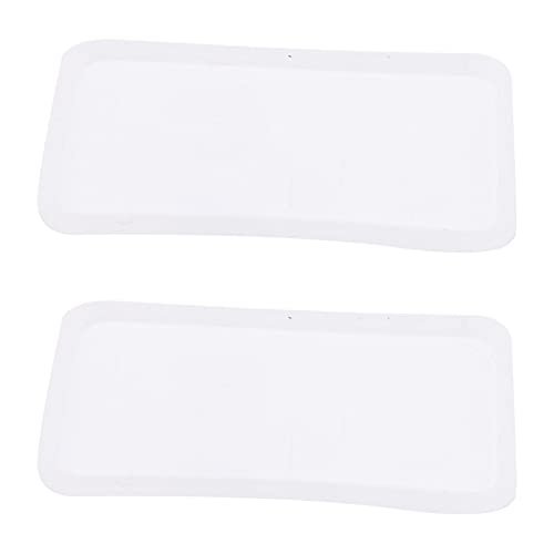 2Sets RC Receiver Box, Radio Receiver Protector Splash Proof Receiving Box with Seal Ring Screws for RC Car Boat Truck Transmitter Transparent Blue, 53x38x34mm