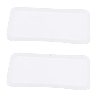 2Sets RC Receiver Box, Radio Receiver Protector Splash Proof Receiving Box with Seal Ring Screws for RC Car Boat Truck Transmitter Transparent Blue, 53x38x34mm