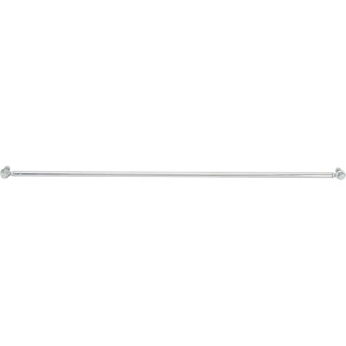25-1/2 Inch Aluminum Throttle Linkage, 1/4 Inch Rod Ends, Polished - color: Silver