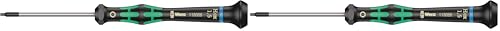 Wera 05118066001 2054 Screwdriver for hexagon socket screws for electronic applications, 1.5 x 60 mm (Pack of 2) - size: One Size (Pack of 2)