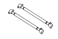 1:12 Scale RC Car Rear Drive Axle Rear Dog Bone Replacement Parts for RX12 RC Car