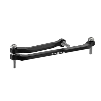 TREAL 7075 Aluminum Front Steering Links for Axial SCX30(Black) - color: Black