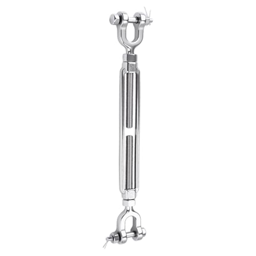 1 Pack 5/8" Jaw and Jaw Turnbuckle Heavy Duty, 5300 lbs Working Load Limit, Ultra Durable Stainless Steel Turnbuckles for Cables Wire Tension, Tractor, Sun Shade Tent, Deck, Ground Anchors - size: 5/8"(M16)-1PCS