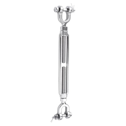 1 Pack 5/8" Jaw and Jaw Turnbuckle Heavy Duty, 5300 lbs Working Load Limit, Ultra Durable Stainless Steel Turnbuckles for Cables Wire Tension, Tractor, Sun Shade Tent, Deck, Ground Anchors - size: 5/8"(M16)-1PCS