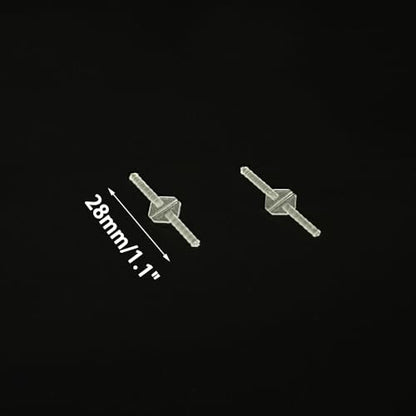 10PCS RC Airplane Plastic Needle Hinge Pin Hinge for RC Plane Helicopter Aircraft DIY Model Plane Fix Wing Parts Foam Model Plane Replacement (2x28mm) - style: 2x28mm