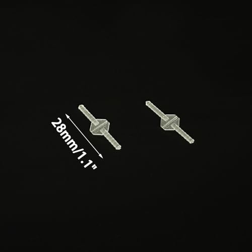 10PCS RC Airplane Plastic Needle Hinge Pin Hinge for RC Plane Helicopter Aircraft DIY Model Plane Fix Wing Parts Foam Model Plane Replacement (2x28mm) - style: 2x28mm