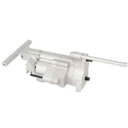 All Metal Gearbox Transmission Case with Gear Set Connector Post Rod for Axial SCX10 Pro 1/10 RC Crawler Upgrade Parts (Silver) - color: Silver