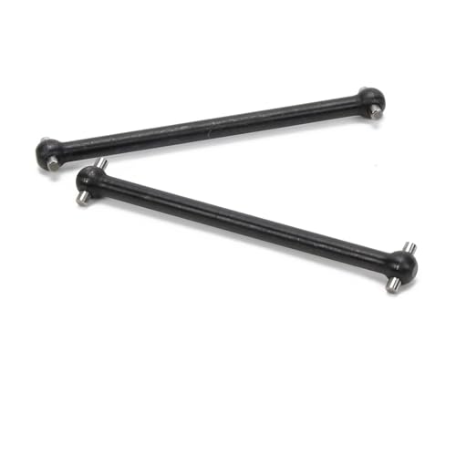 RC car Components Compatible with Losi for LMT LOS242049 LOS04027 LOS04021 LOS04024 1/8 RC Car Parts Steel Rear Dogbones Drive Shaft 5x87mm(Black) - color: Black