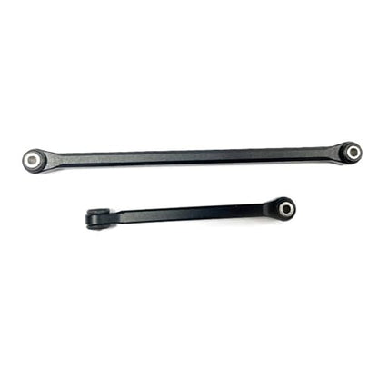 Compatible with Axial UTB18 1/18 RC Car Part Aluminum Alloy Steering Link Rod Steering Linkage Tie Rod Spare Parts RC Tie Link Rods(Black) - size: Black
