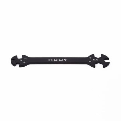 6 in 1 RC Hudy Special Tool Wrench 3/4/5/5.5/7/8MM for Turnbuckles & Nuts - (Color: Burgundy)