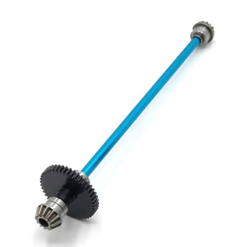 for Wltoys for 144001 144002 144010 1/14 Center Drive Shaft Assembly Steel Reduction Gear 27T Motor Gear RC Car Upgrade Parts RC Car Repair Kit(Blue) - color: Blue