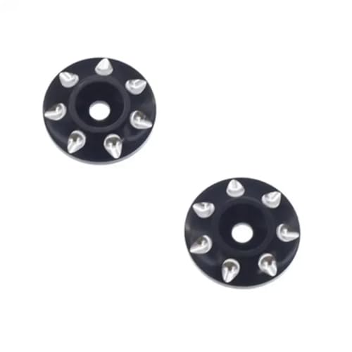 RC Car Toys Parts for RC Car 1/10 1/8 CatRC 2pcs Metal Wing Mounting Tail Washer M3 Screw Gasket Remote Control Off Road for Buggy Short Course Truck Parts(Black) - color: Black