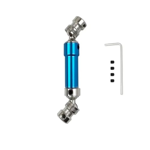 For WLtoys 12428 12423 1/12 RC Car For Buggy Parts 1PC 80mm Metal Rear CVD Drive Shaft Upgrade Accessories RC Car Transmission Shaft(Blue) - color: Blue