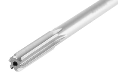 Accusize Industrial Tools Chucking Reamer, 8.0 mm, 0400-5080 | 8.0 mm ANSI HSS M2 Straight Shank Straight Flute Chucking Reamers, Right Hand, 7.04 mm Shank, 6 Flute, 6" OAL - size: 8.0 mm