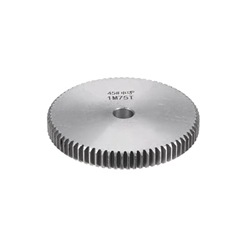HARFINGTON Straight Spur Gear 10mm Bore 75T Mod-1 Hardened 45# Steel Spur Diff Differential Motor Gear RC Car Replacement Parts - style: 75T