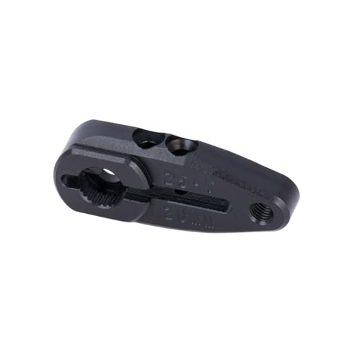 2Pcs 20MM 25T Servo Horn Arm VPS02412 for RC Car/Truck Option Hop-ups Parts (Black)