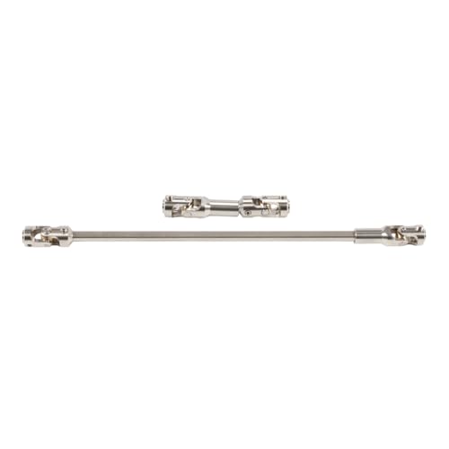 SCX10 Drive Shaft 2PCS SCX10 Driveshaft Stainless Steel Rear Front Driver Shaft 68-229mm Cut to Length for 1/10 RC Crawler LCG Rig Sportsy Scalers GSPEED Capra SCX10 Pro Element DIY SCX10 (Silver) - color: Silver