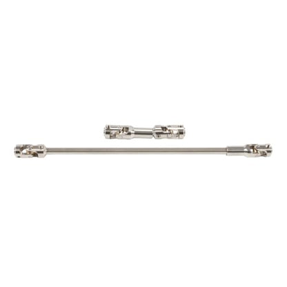 SCX10 Drive Shaft 2PCS SCX10 Driveshaft Stainless Steel Rear Front Driver Shaft 68-229mm Cut to Length for 1/10 RC Crawler LCG Rig Sportsy Scalers GSPEED Capra SCX10 Pro Element DIY SCX10 (Silver) - color: Silver