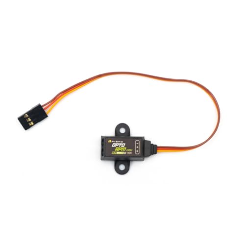 FrSky Opto RPM ADV Sensor, Optical Isolated RPM Feedback, Supports FBUS & S.Port Protocol, Real-time Motor Speed Telemetry for RC Airplane Gas Engine & Electric Motor