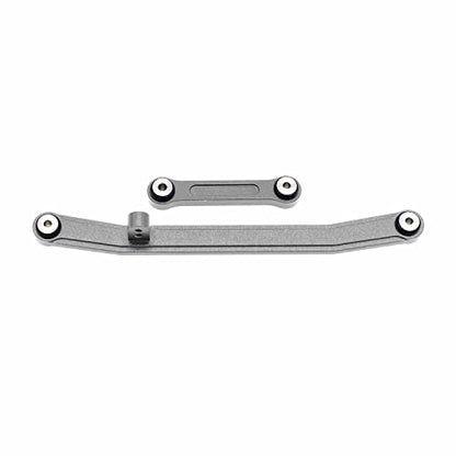 High Clearance Links Set Steering Rod Tie for AXIAL 1/24 SCX24 AXI00001 C10 AXI00002 Wrangler JLU AXI00006 Bronco Upgrades RC Crawler Car - color: Titanium