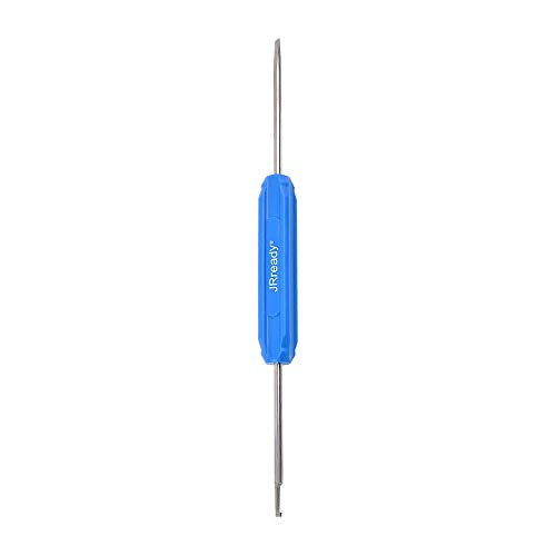 JRready DT series Solid contacts Pin removal tool DRK-RT1, Deutsch Connector Removal Tool, 90 Degree Hook+ Standard Flat Head Screw Driver, suitable for DT, DTM, DTV, DRB, DRCP and STRIKE connectors - size: Removal Tool(DRK-RT1)