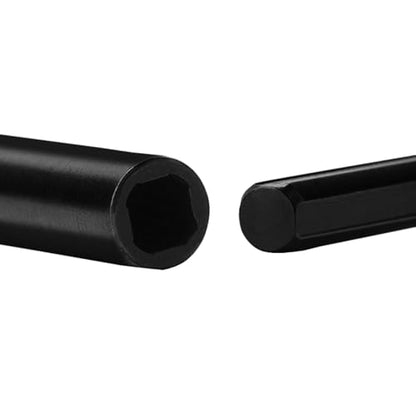 2PCS Hard Steel Extended Longer Drive Shafts with D Shaped Hole for Axial AX24 XC-1 (Match Upgraded Extended Chassis Suspension Links) - style: Longer Drive Shafts