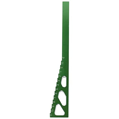RC Model Car Ride Height Droop Gauge Adjuster Ruler for 1/10 1/16 1/14 RC Touring Car Drift car (Green) - color: Green