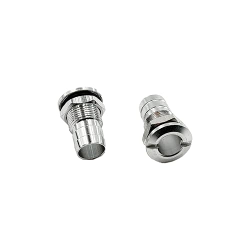 2PCS RC Boat Pushrod Waterproof Rubber Bellow Radio Box Seals Pushrod Linkage Tie Rod Seals with Aluminium Mount Base for RC Boat DIY Model Ship Building Parts (Style 3) - style: Style 3