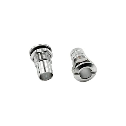 2PCS RC Boat Pushrod Waterproof Rubber Bellow Radio Box Seals Pushrod Linkage Tie Rod Seals with Aluminium Mount Base for RC Boat DIY Model Ship Building Parts (Style 3) - style: Style 3