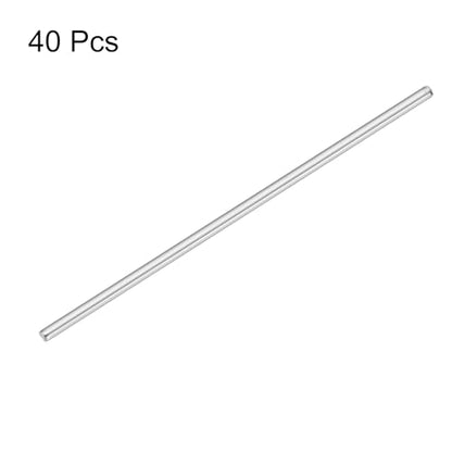 MECCANIXITY 40pcs 2mmx70mm Toys Shaft Round Rod Axles Drive Shaft for DIY RC Car Truck Boat Helicopter Model Part, Silver - size: 2mmx70mm