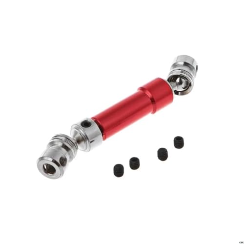 RC Drive Shafts Parts for WLtoys 12428 12423 1/12 1 Set Metal Rear CVD Drive Shaft RC Car Crawler Short Course Truck Repairs Accessories(Red) - color: Red