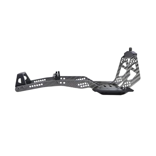 High Clearance Carbon LCG Chassis Kit Fiber Carbon Rails Body Mount Front Rear Chassis Brace Skid Plate Sliders Upgrade Parts (Chassis Kit)