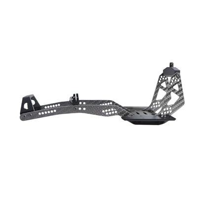 High Clearance Carbon LCG Chassis Kit Fiber Carbon Rails Body Mount Front Rear Chassis Brace Skid Plate Sliders Upgrade Parts (Chassis Kit)