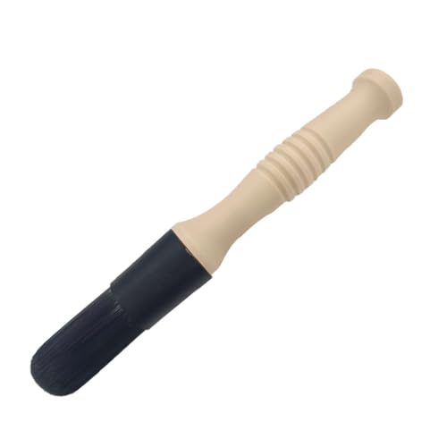 Car Parts Washer Brush, Bullet Head Parts Cleaning Brush for Cleaning Car Interior Exterior, Engine Parts, Wheel Bearing, Boats, Household Grime (Beige) - color: Beige