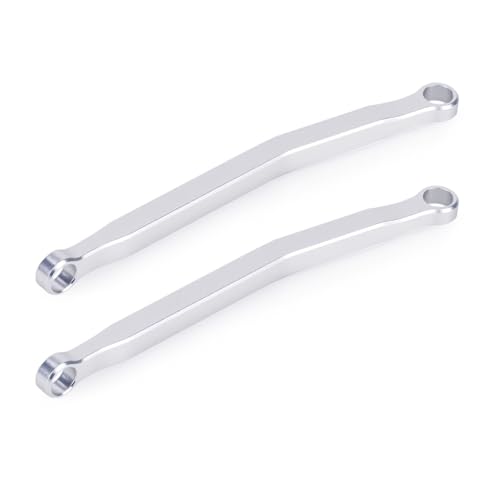 Aluminum High Clearance Chassis Links for 1/30 Axial SCX30 RC Crawler Car Upgrade Parts (Silver) - color: Silver