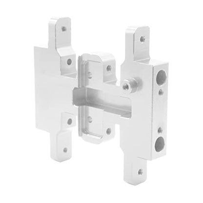 OGRC Aluminum Skid Plate Gearbox Mount Transmission Plate for SCX24 Crawler | SCX24 Transmission Skid Plate, 7.4g Lightweight Gearbox Base, Silver - color: Silver