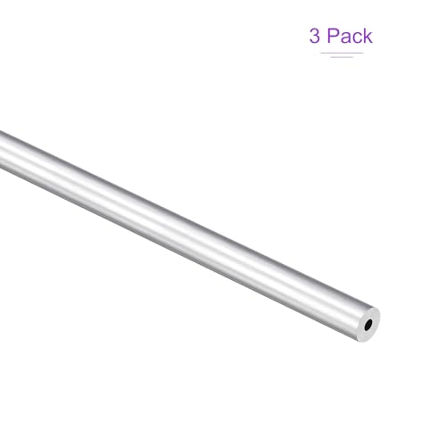 DMiotech 3Pack (6mm OD x 2mm ID) 6063 Aluminum Round Tube 300mm Length Industry Metal Tubing for Machinery Frame Construction DIY Projects - size: 6mm x 2mm x 300mm