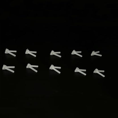 10PCS RC Airplane Plastic Needle Hinge Pin Hinge for RC Plane Helicopter Aircraft DIY Model Plane Fix Wing Parts Foam Model Plane Replacement (2.5x33mm) - style: 2.5x33mm