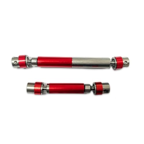 RC Transmission Shaft Compatible with HOBBYPLUS CR-18P for TRX4 for Redcat for Gen8 4WD for Rock for Van 1/18 RC Crawler Car Parts Metal Center Drive Shaft Set(Color3) - color: Color3