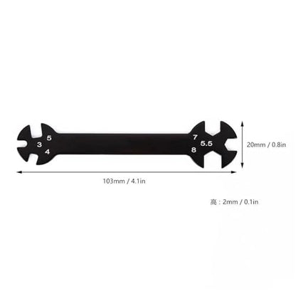 Rc Replacement Parts RC Tools 6 in 1 Wrench Tool 3/4/5/5.5/7/8mm for Turnbuckles with Nuts Multifunctional Rc Car Toy Parts Modification Accessories