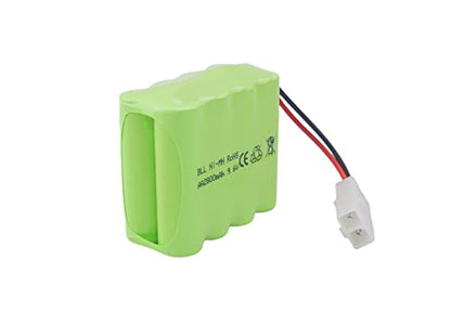 sea jump 2PCS AA 9.6V 2800mah RC Battery Pack with Tamiya Plug and USB Charging Cable Suitable for Toy Tank Engineering, Flat Semi-Trailer Truck, RC Car, Ni-MH High Capacity Battery
