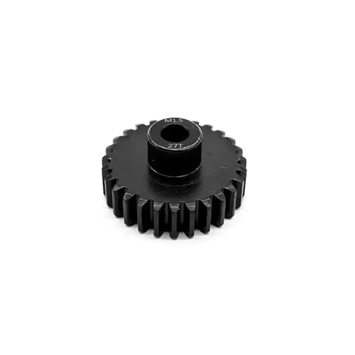 Compatible with 5687 4985 Series 1/5 1/6 RC Car Upgrade Parts 1 Pcs M1.5 8mm 11T-14T 15-17T 18T-20T 21T-30T Metal Pinion Motor Gear RC Assortment(27t) - size: 27t