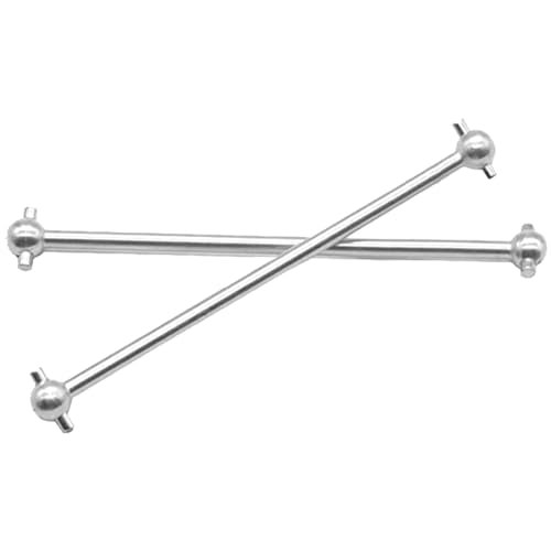 4Pack Front Rear Center Drive Dogbone Shaft 100mm 538104 Transmission Shaft Compatible with Redcat Racing HSP HPI FS-Racing 1/10 RC Car Monster Truck (Silver) - color: Silver