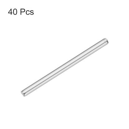MECCANIXITY 40pcs 2.5mmx30mm Toys Shaft Round Rod Axles Drive Shaft for DIY RC Car Truck Boat Helicopter Model Part, Silver - size: 2.5mmx30mm