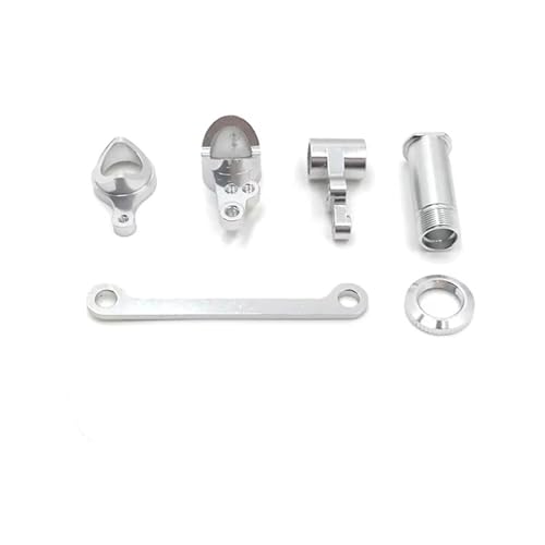 RC Car Accessories Compatible with WLtoys 144010 144001 144002 124016 124017 124018 124019 RC Car Parts Metal Upgrade 4 * 7 * 2 Bearing Steering Assembly(White) - color: White