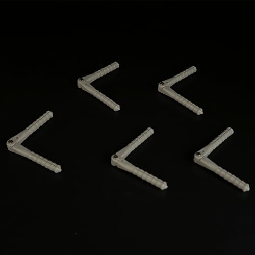 5PCS RC Airplane Plastic Pin Hinge Needle Hinge for RC Plane Aircraft Helicopter DIY Model Plane Fix Wing Parts (4.5x67mm Gray) - style: 4.5x67mm Gray
