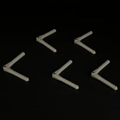 5PCS RC Airplane Plastic Pin Hinge Needle Hinge for RC Plane Aircraft Helicopter DIY Model Plane Fix Wing Parts (4.5x67mm Gray) - style: 4.5x67mm Gray